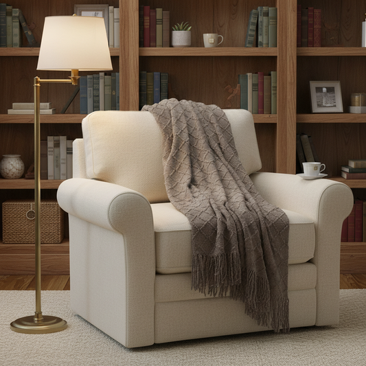 Decorative Throw Dark Gray