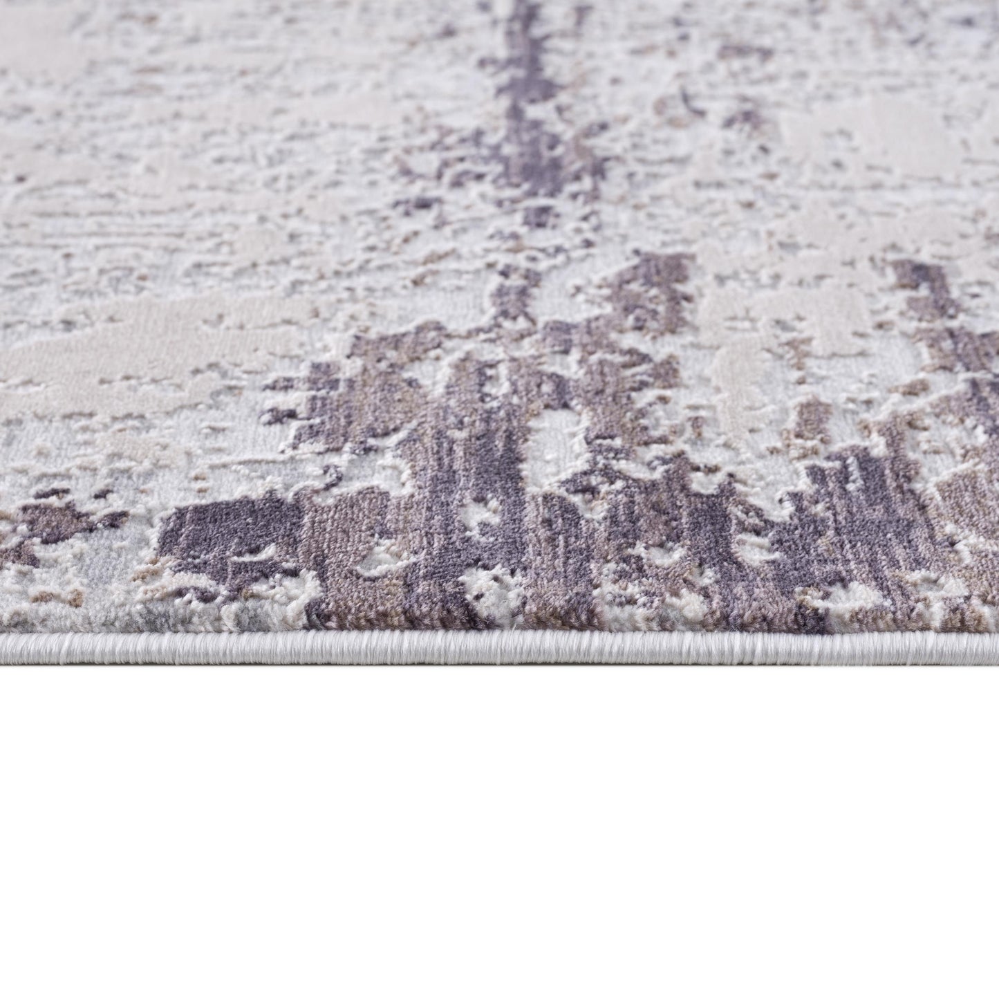 Terrana Abstract Contemporary Violet and Beige Indoor Rug-23