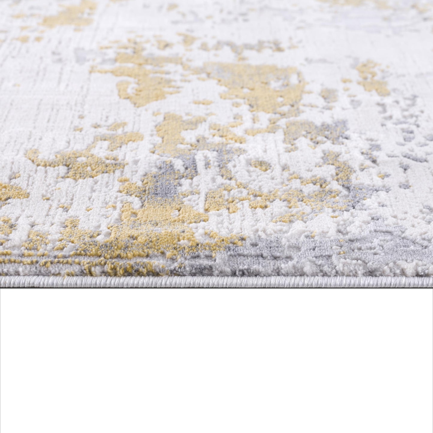 Solenne Abstract Contemporary Gold Indoor Rug-21