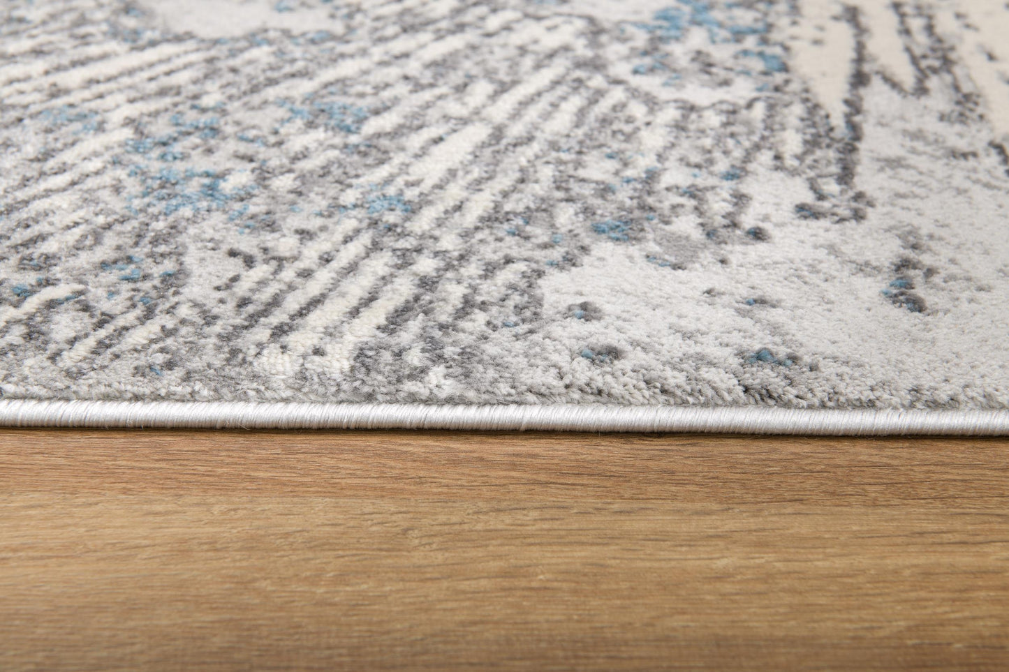 Zephira Abstract Contemporary Blue Indoor Rug-20