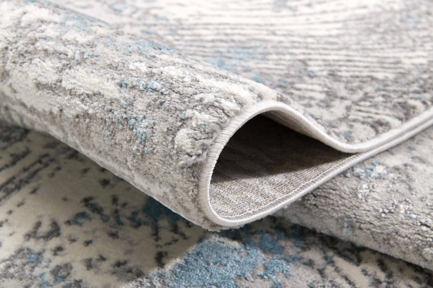 Zephira Abstract Contemporary Blue Indoor Rug