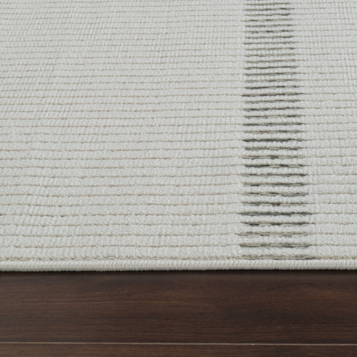 Sabi Striped Contemporary Cream and Beige Indoor Rug