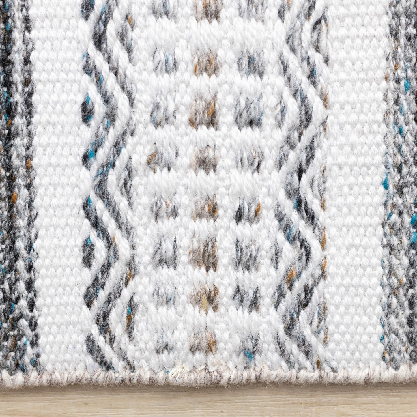 Tribal Southwestern White Area Rug-9