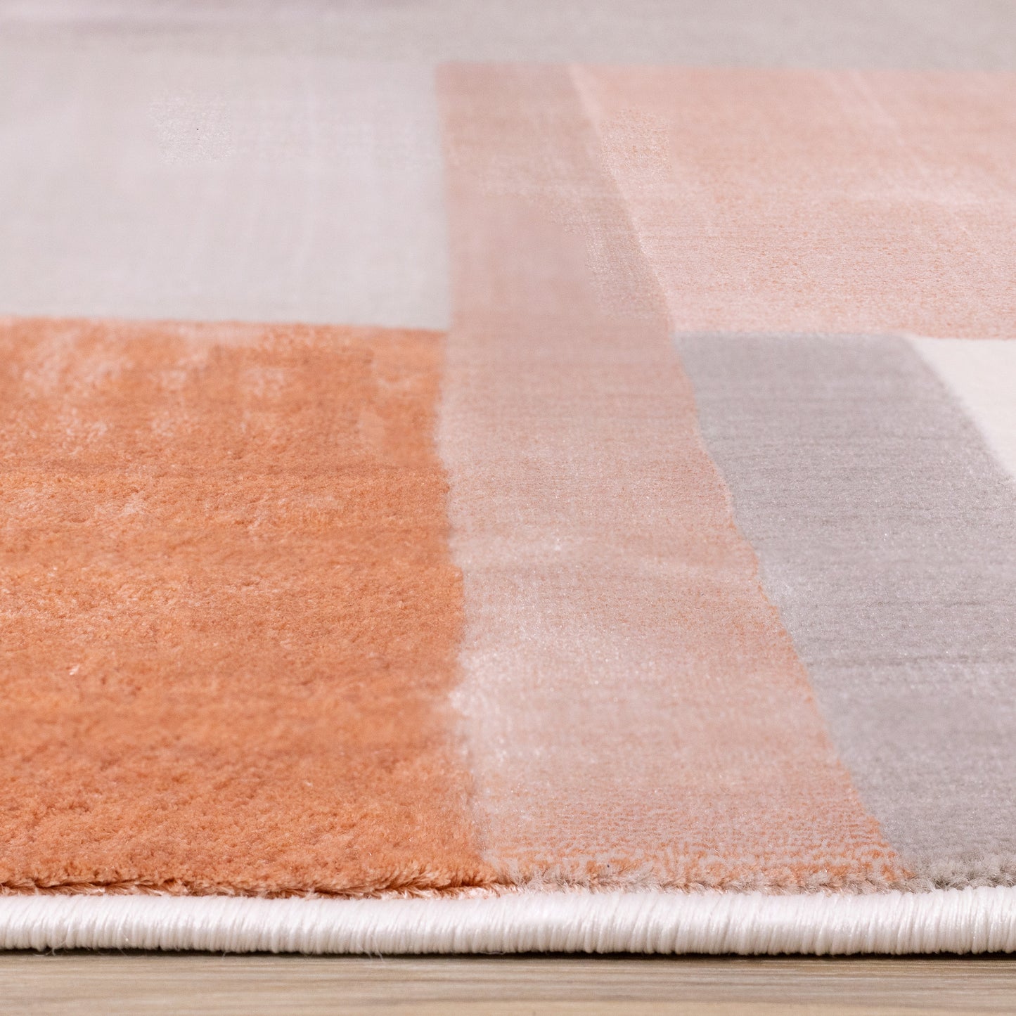 Modern Geometric Pink Area Rug-9