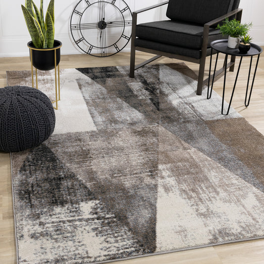 Contemporary Geometric Rug Indoor Area