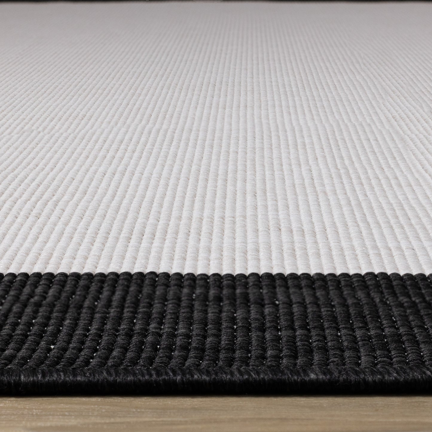 Contemporary Border Black Area Rug-9