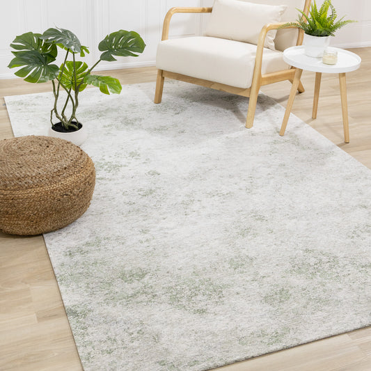 Modern Organic Cream Area Rug