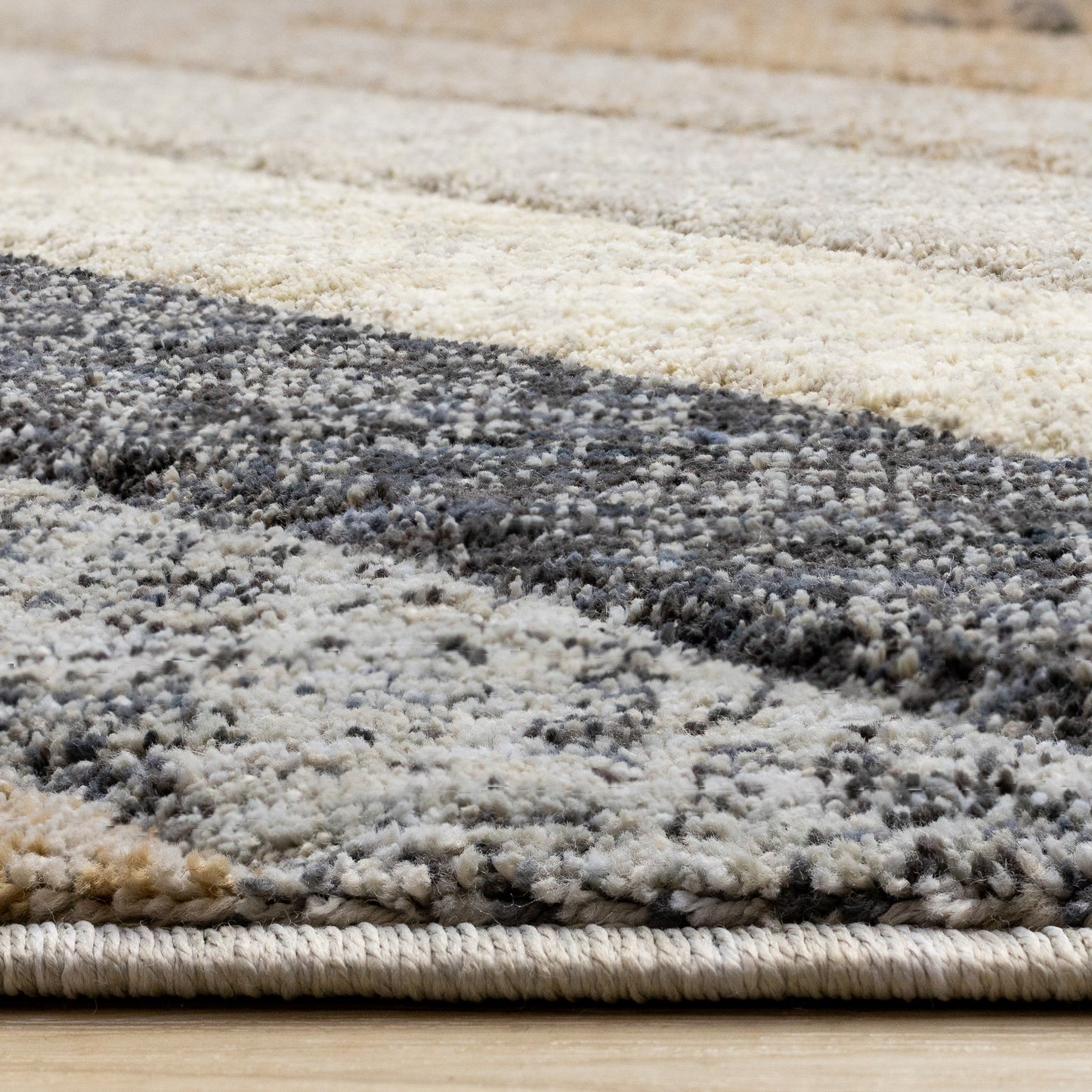 Contemporary Geometric Grey Area Rug