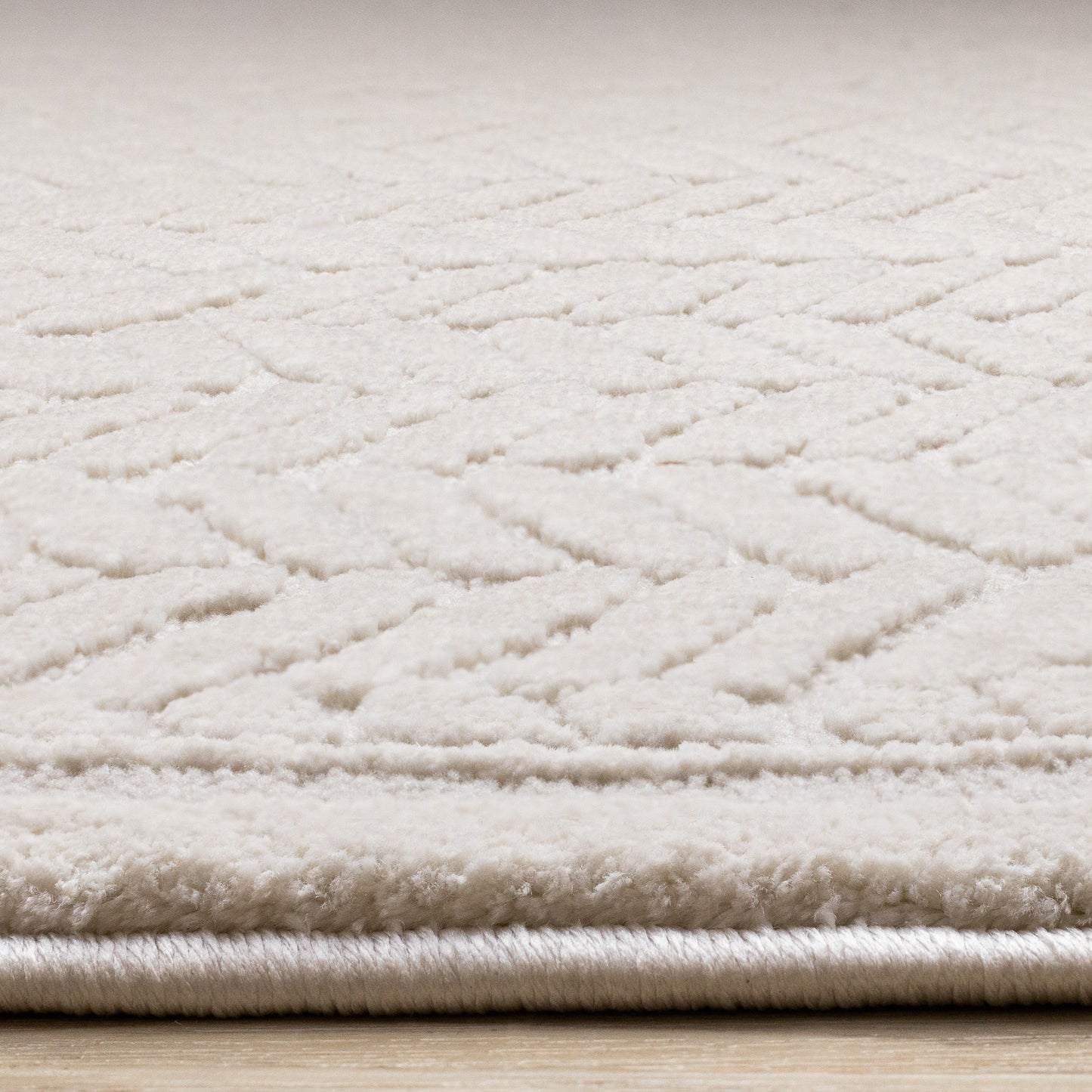 Modern Chevron Beige Area Rug-9