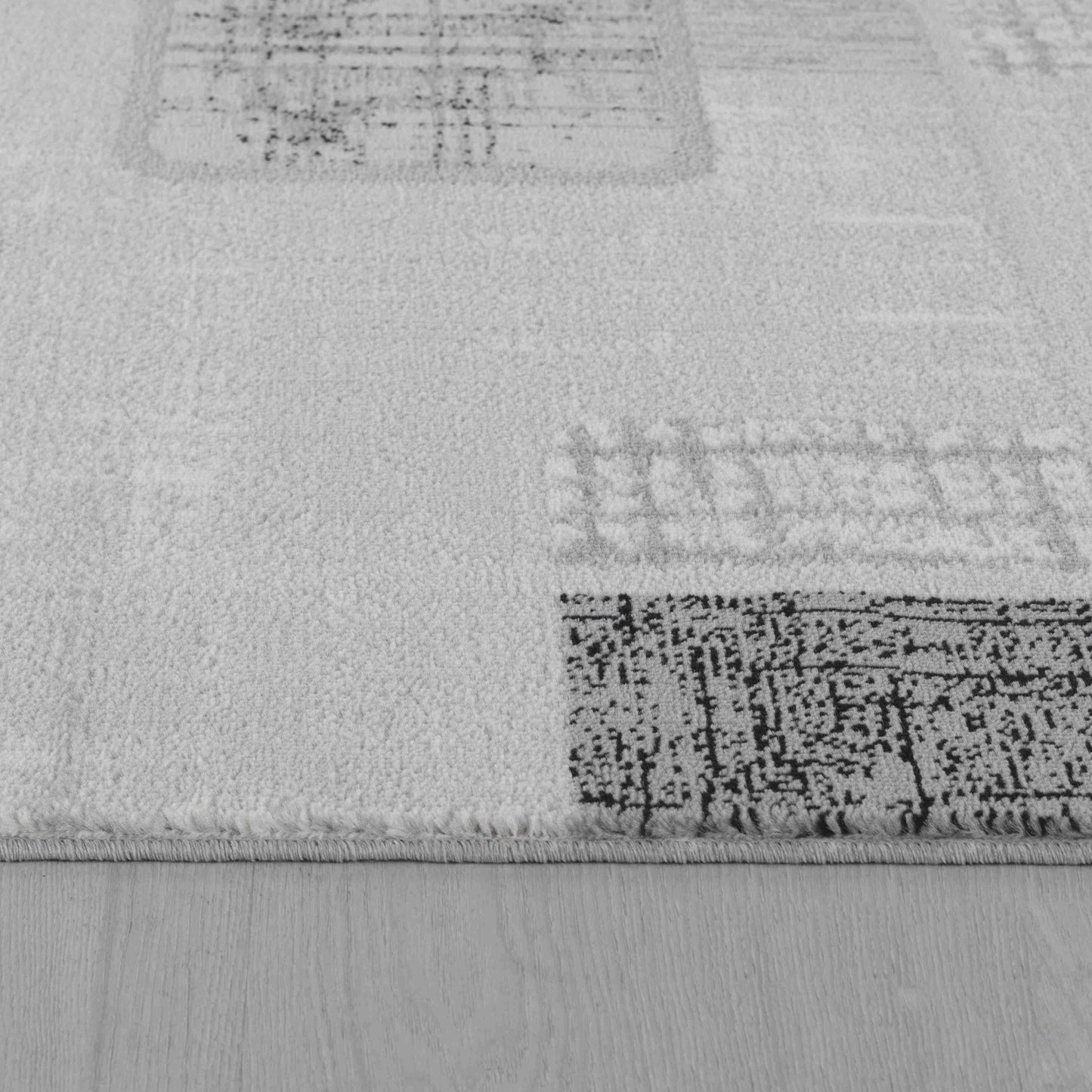 Nico Geometric Contemporary Grey and Black Indoor Rug-8