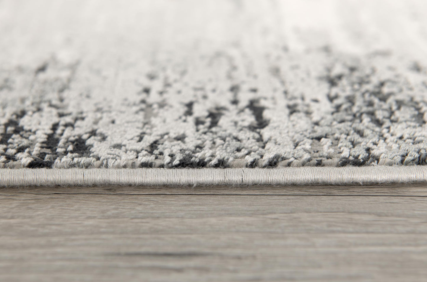 Lumen Distressed Abstract Comtemporary Grey and Beige Indoor Rug