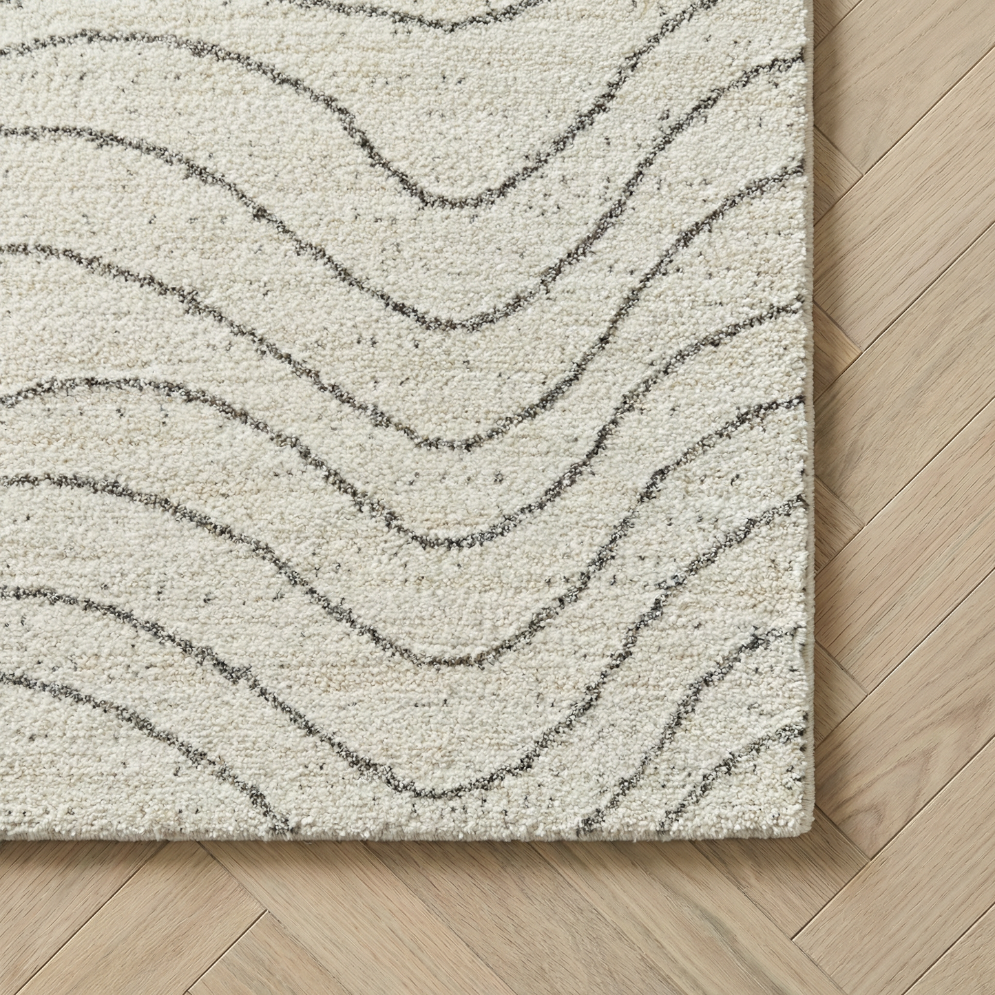 Alfombra beige moderna abstracta de Casa