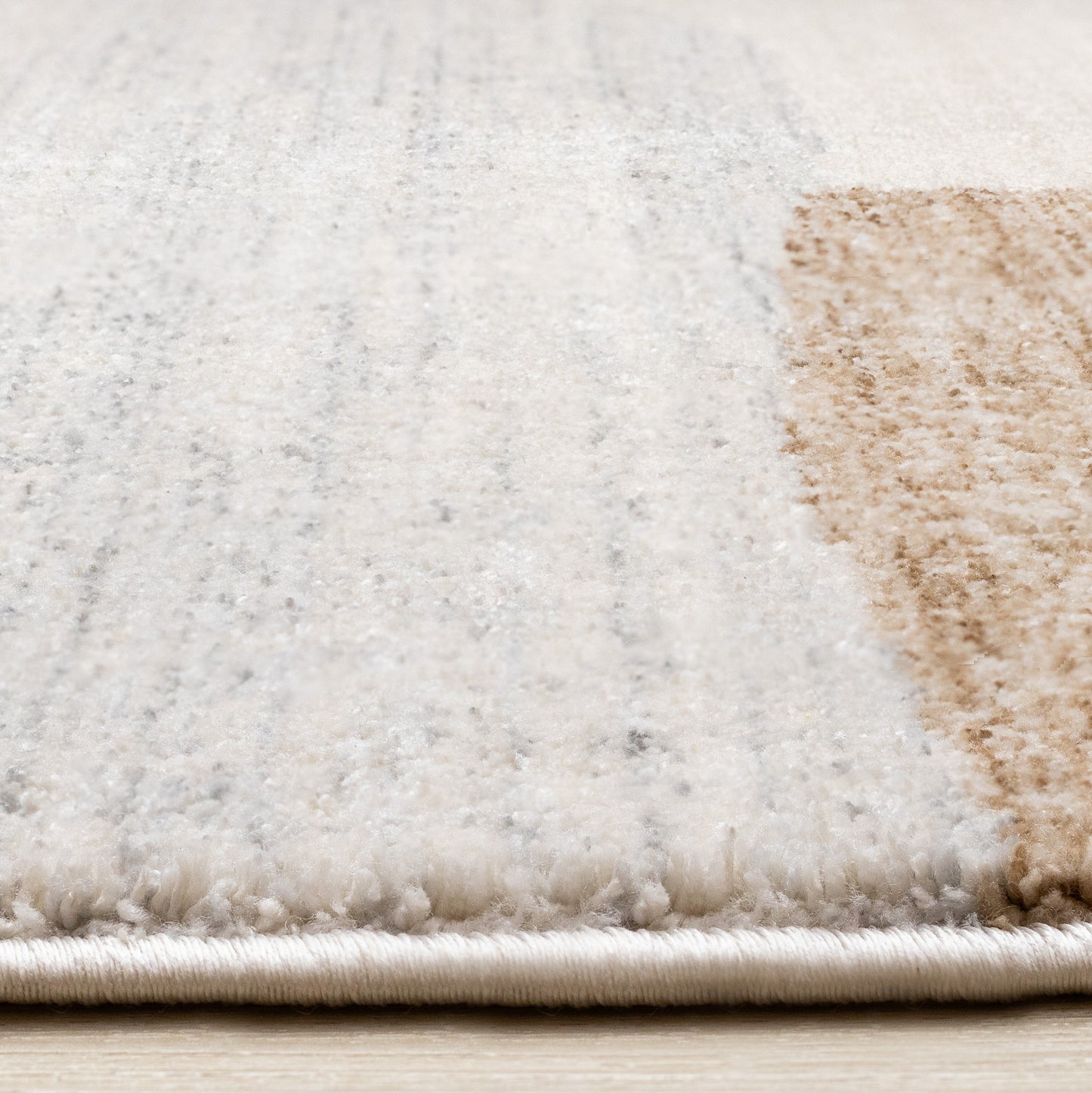 Contemporary Geometric Cream Area Rug-9