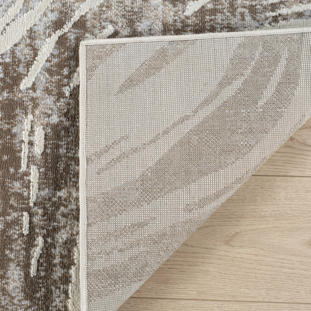 Alfombra costera abstracta Nomad beige