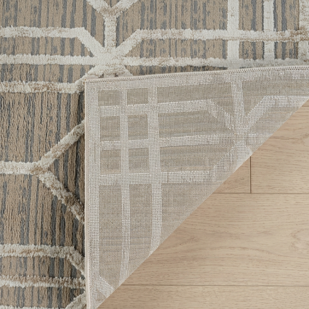 Alfombra beige moderna abstracta Nomad