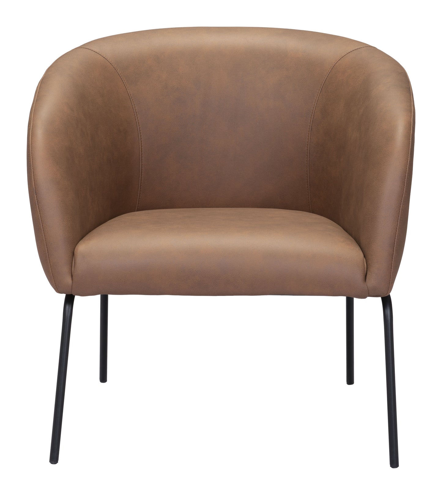 Chaise d'appoint Quinten Brun Vintage