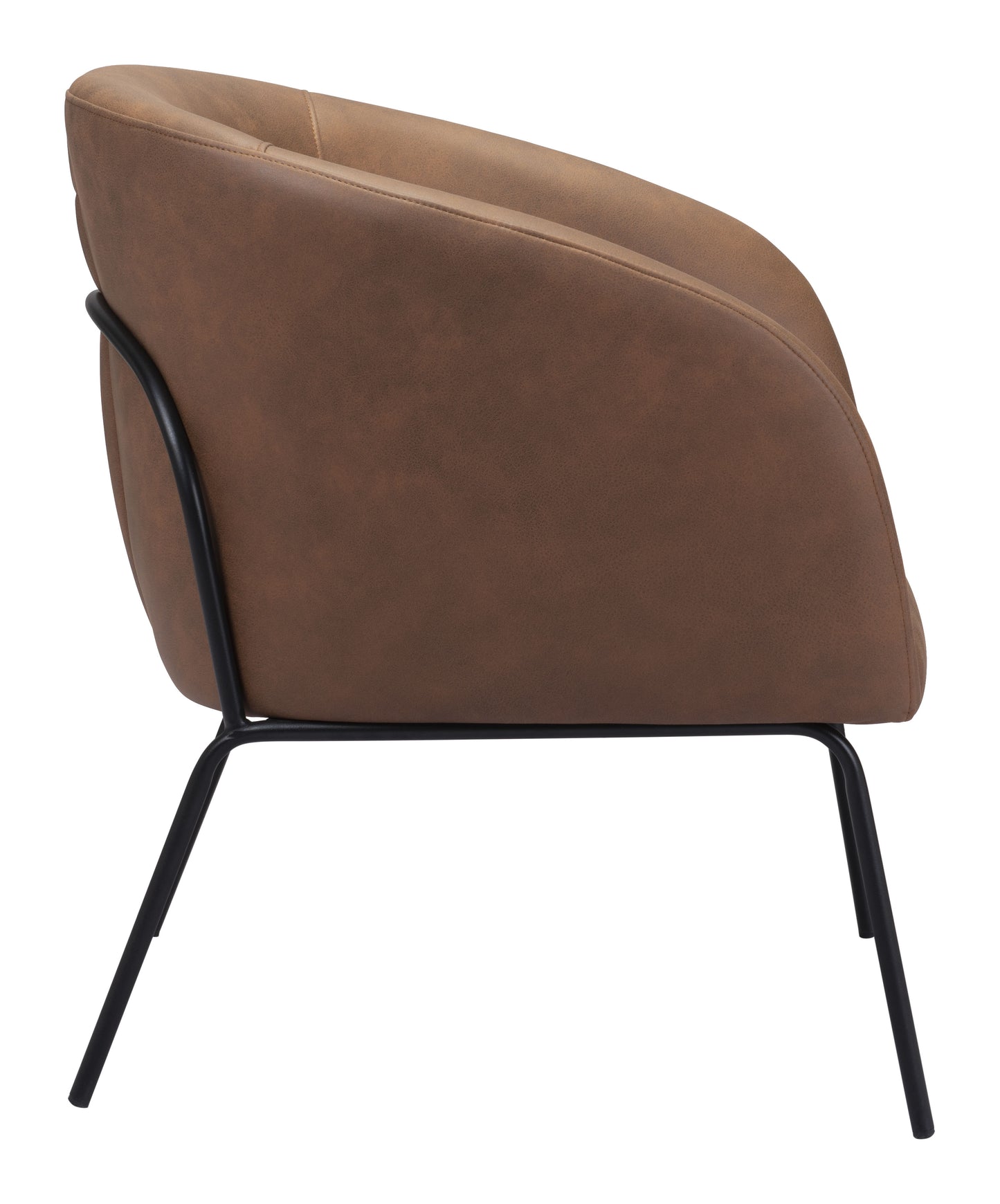 Chaise d'appoint Quinten Brun Vintage