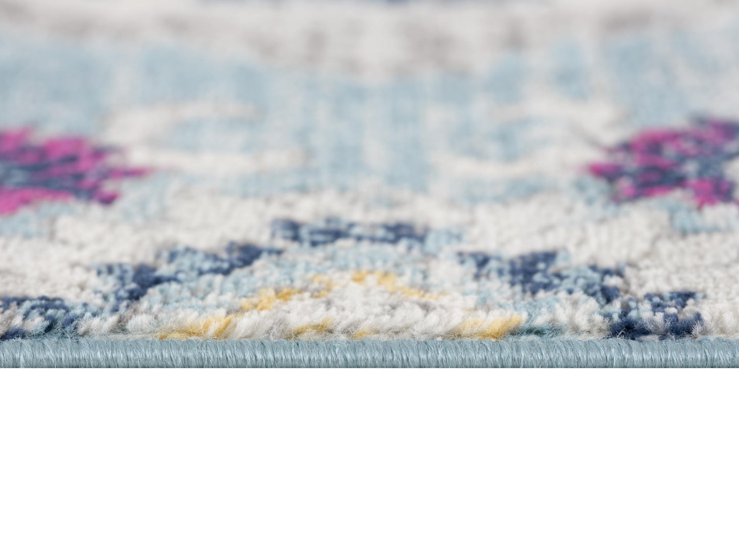 Anara Floral Traditional Blue Indoor Rug