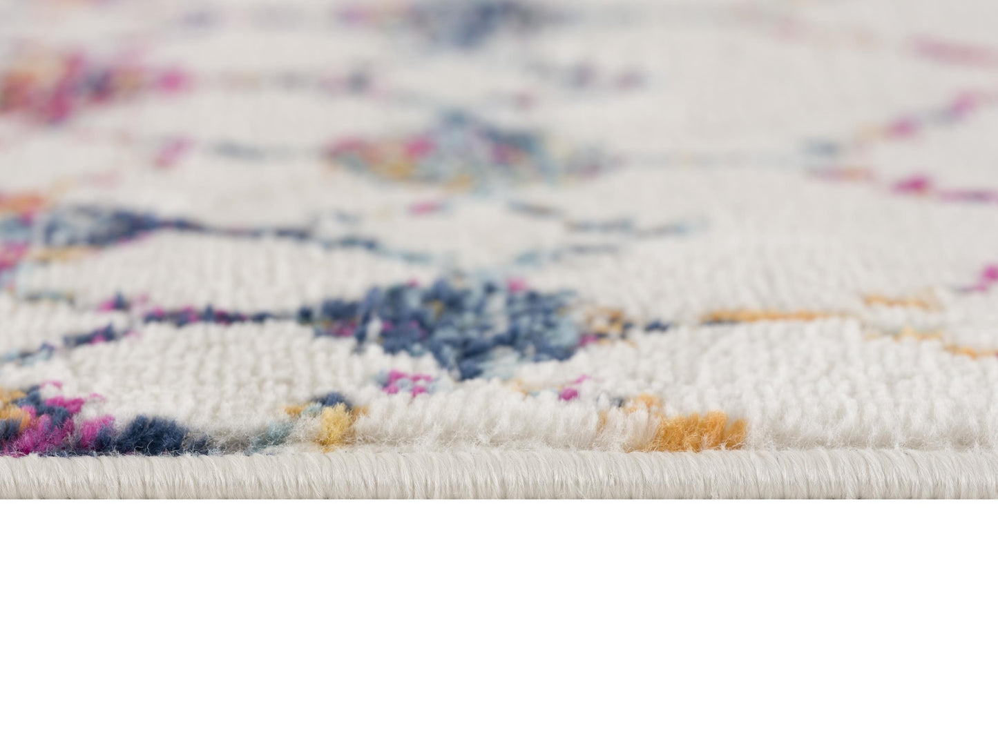 Nomia Boho Contemporary Beige and Blue Indoor Rug-24