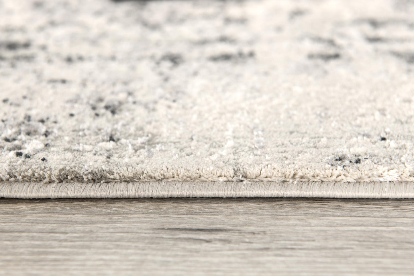 Haven Distressed Medallion Transitional Grey and Beige Indoor Rug