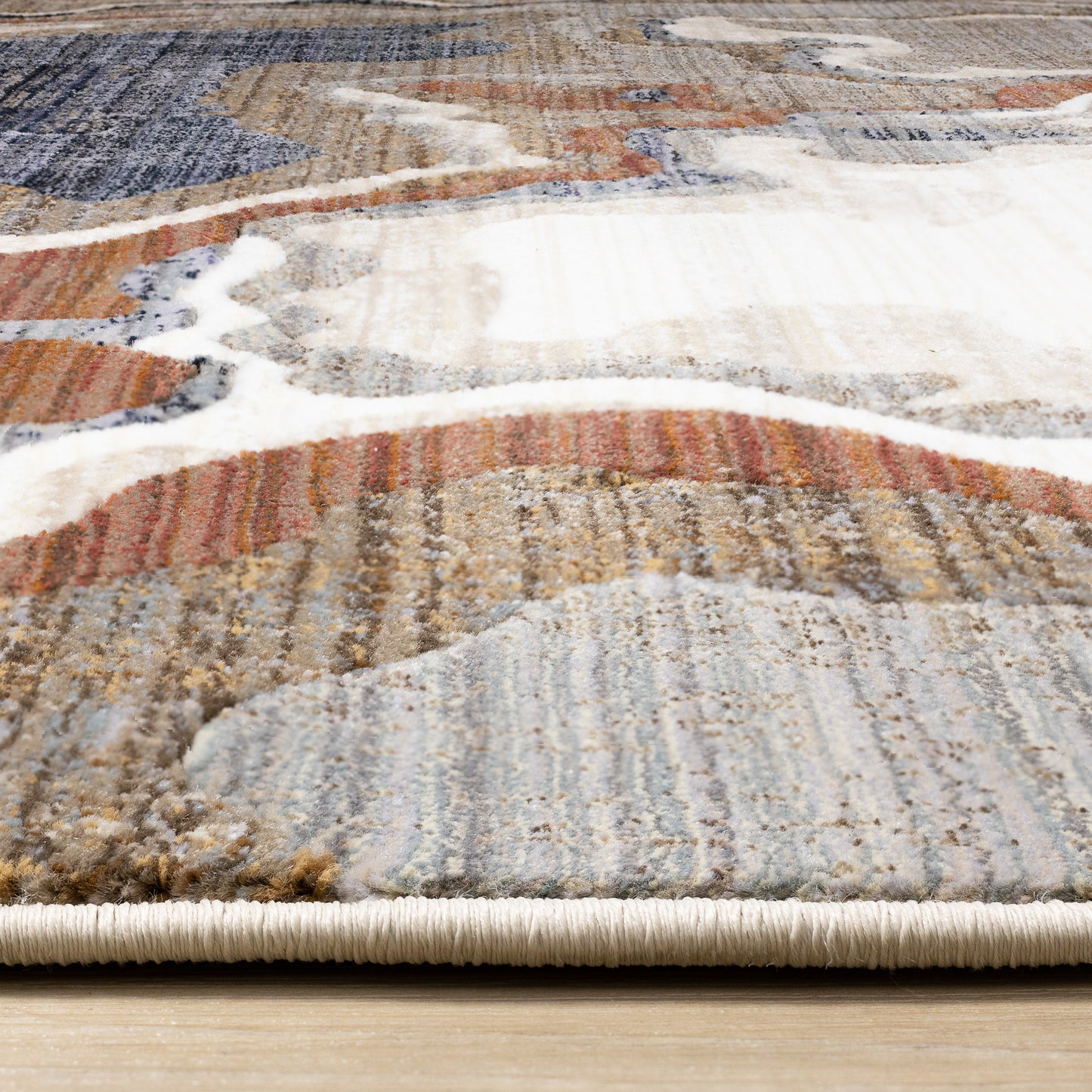 Contemporary Organic Beige Area Rug-9