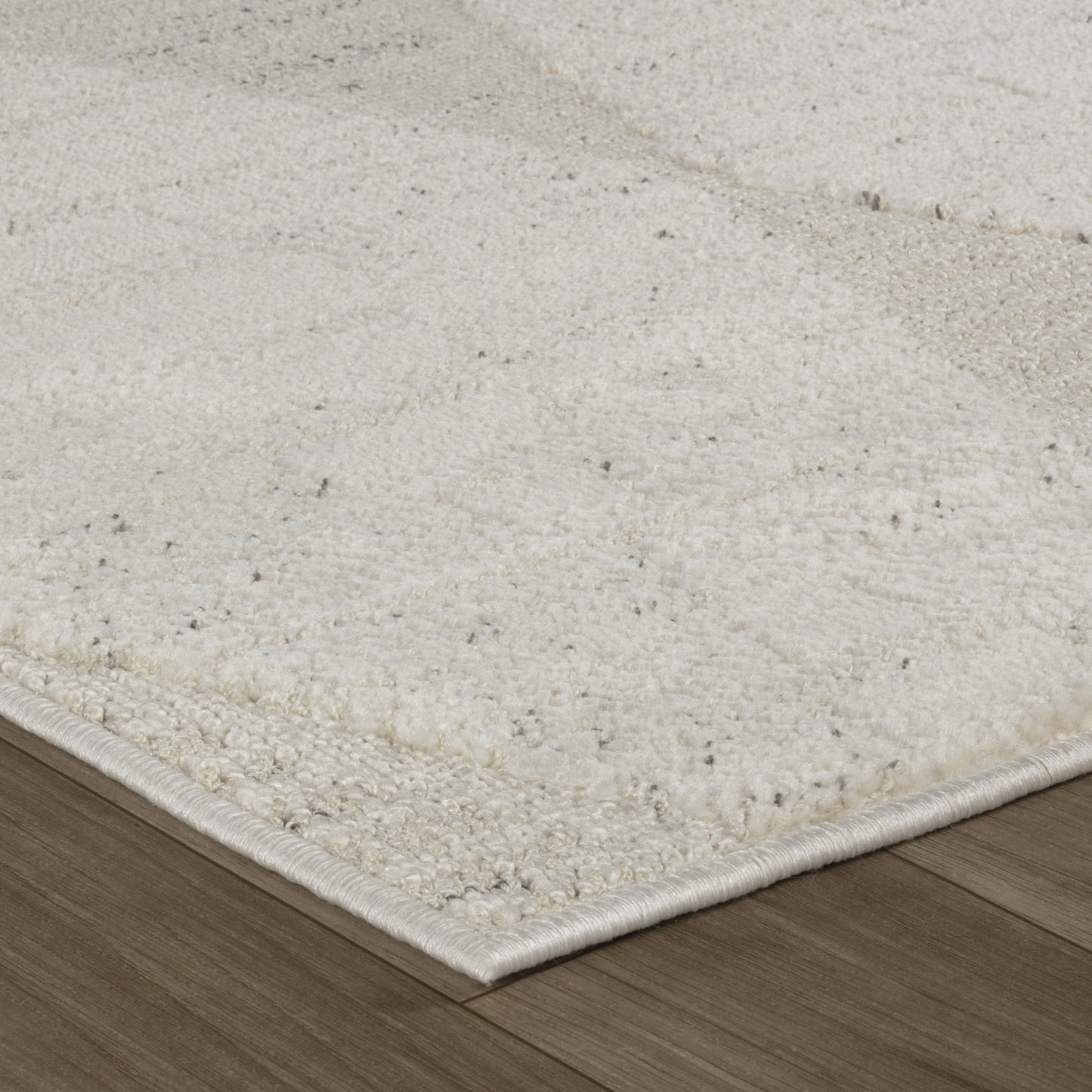 Vellum Chevron Contemporary Cream and Beige Indoor Rug-20