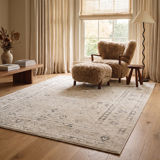 Eloria Oriental Modern Beige Indoor Rug