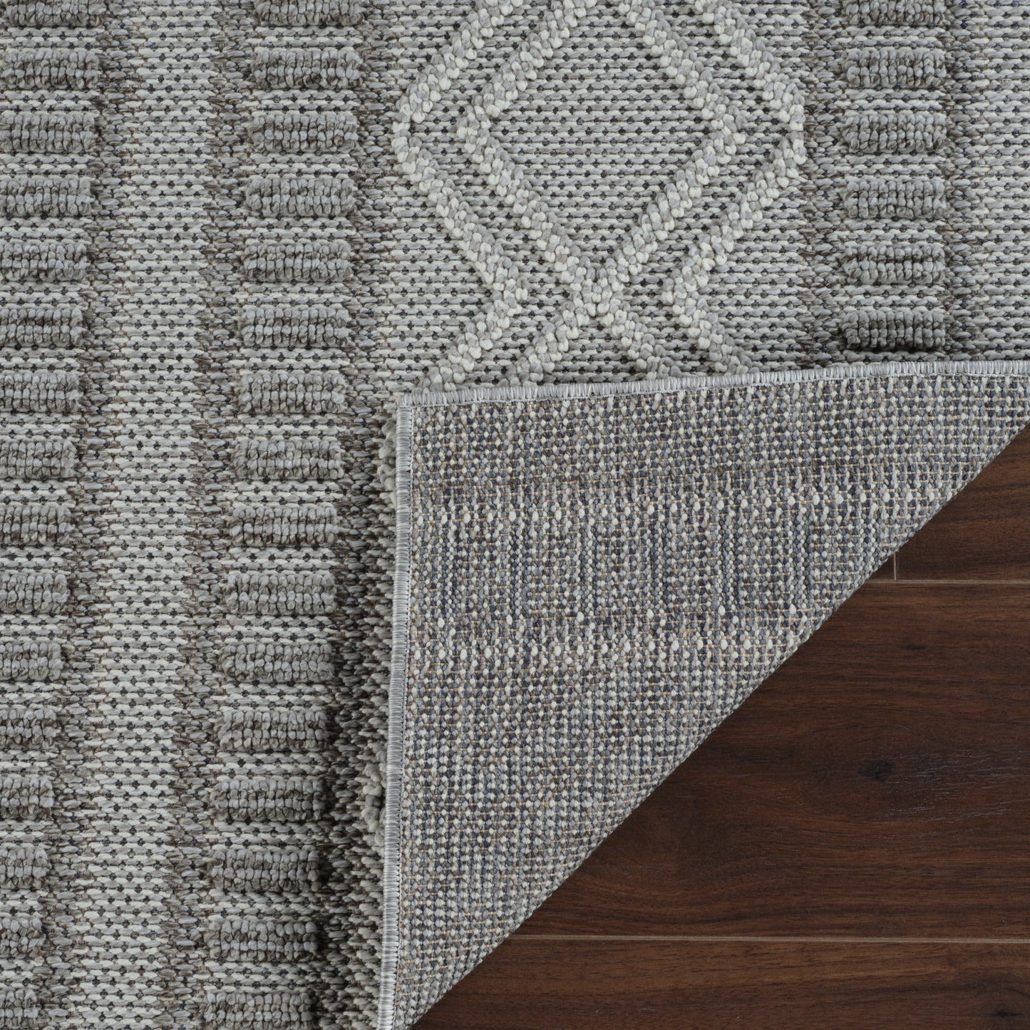 Arvid Chevron Contemporary Grey and Beige Indoor Rug
