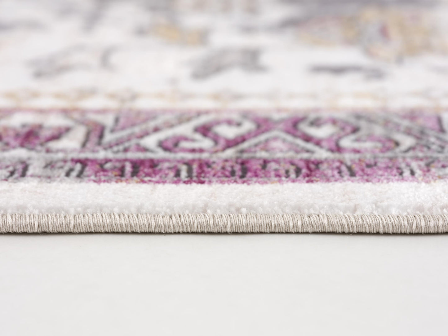 Paletta Distressed Medallion Transitional Grey and Beige Indoor Rug-20