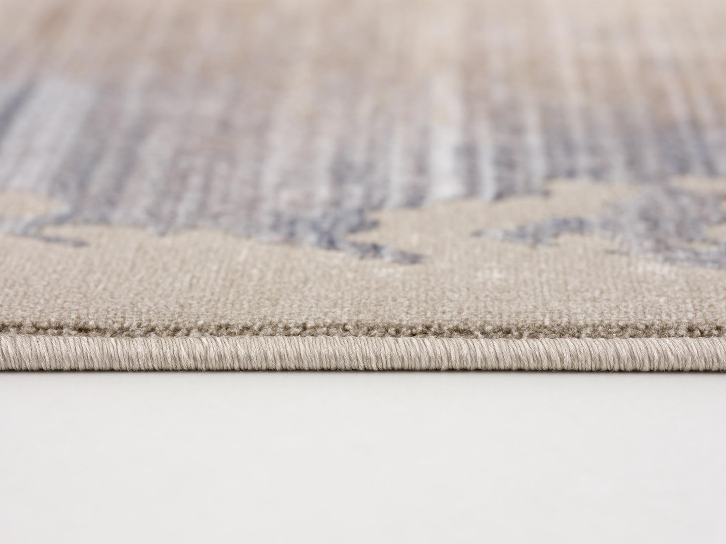 Elaris Abstract Contemporary Beige and Blue Indoor Rug-20