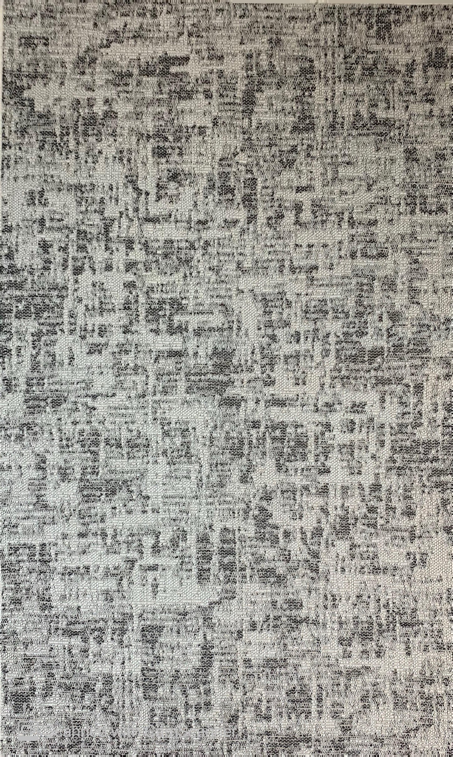 Abstract Modern Grey & Beige Outdoor Rug