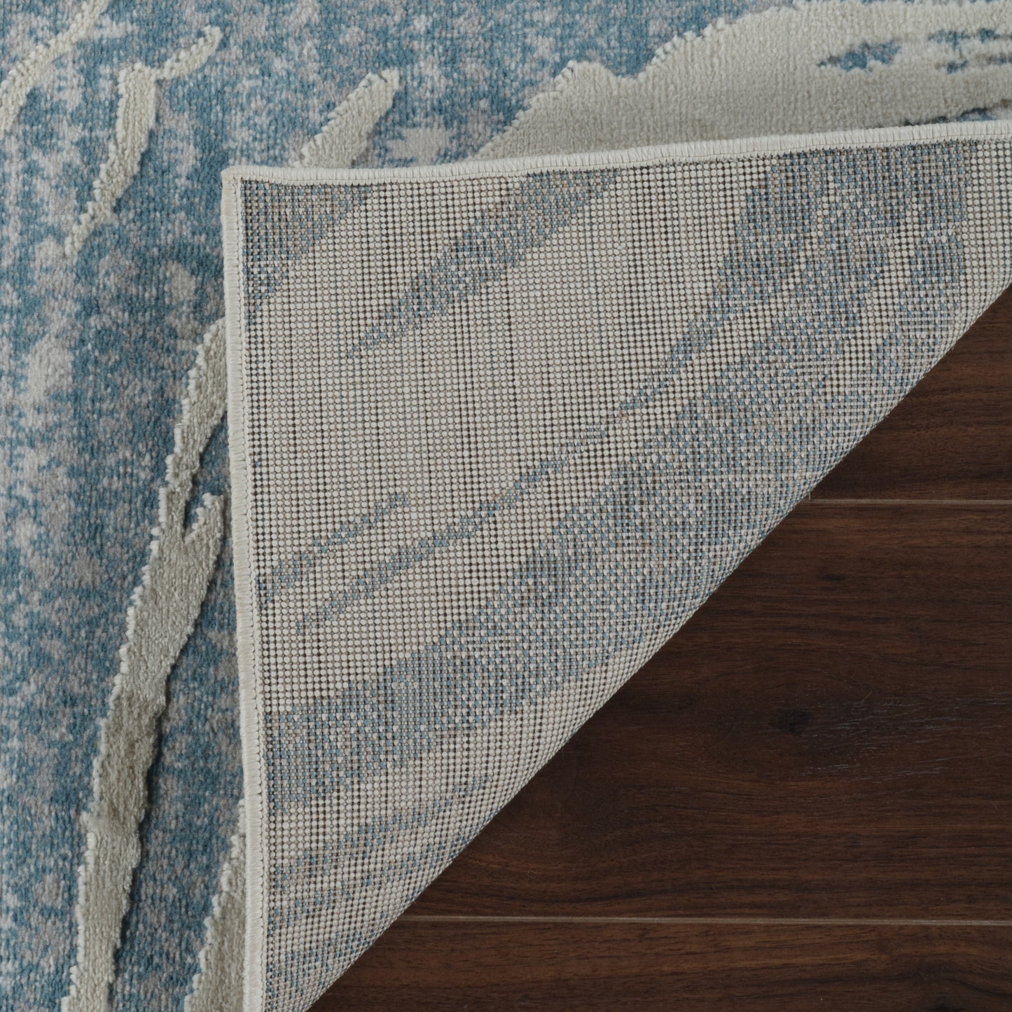 Nagisa Abstract Modern Blue and Beige Indoor Rug-8