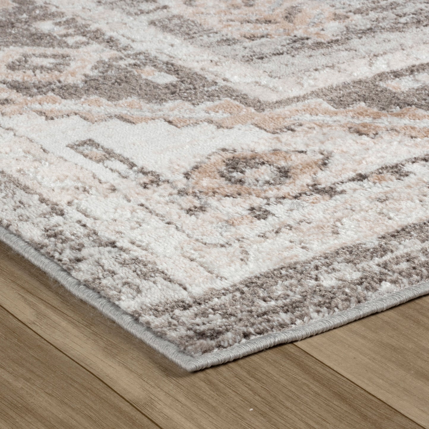 Tapis marron vieilli vintage Cadence