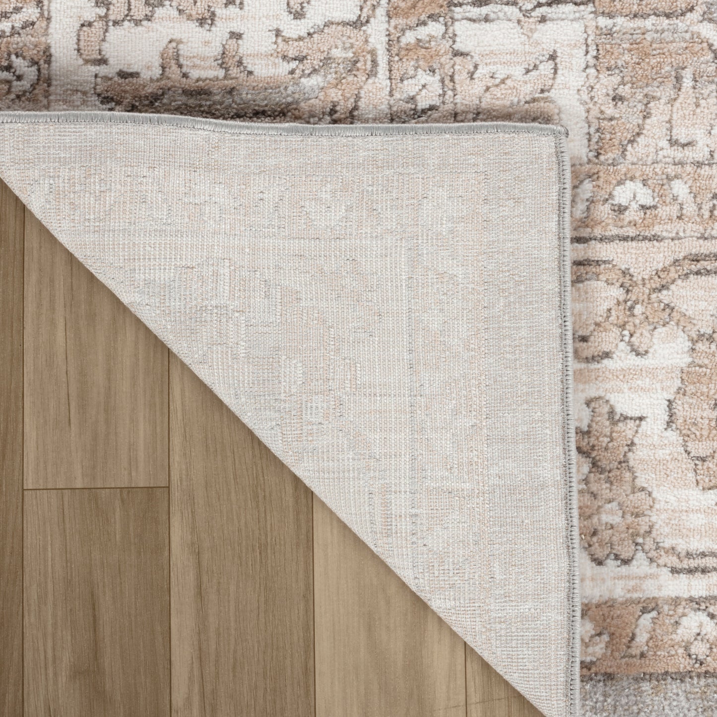 Ruba Floral Medallion Traditional Beige and Grey Indoor Rug-7
