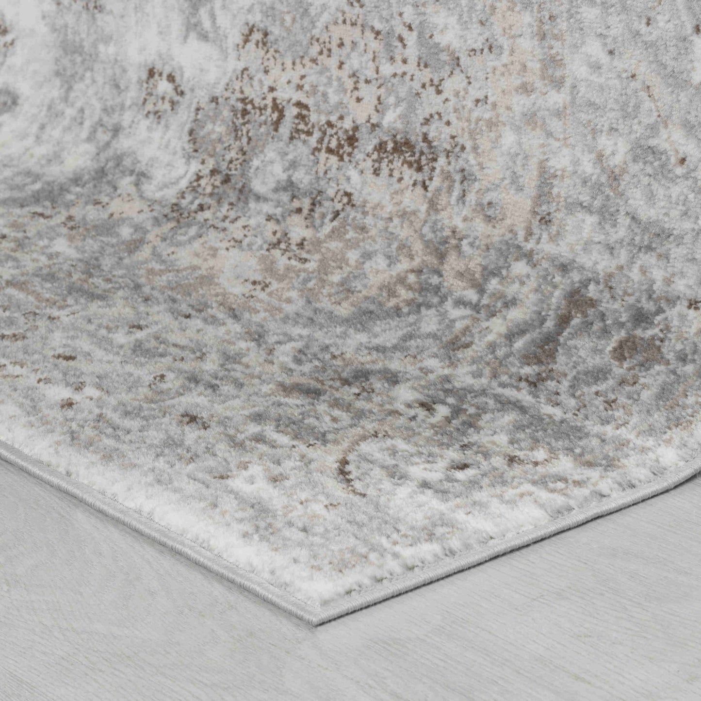 Amina Oriental Traditional Brown and Grey Indoor Rug-8
