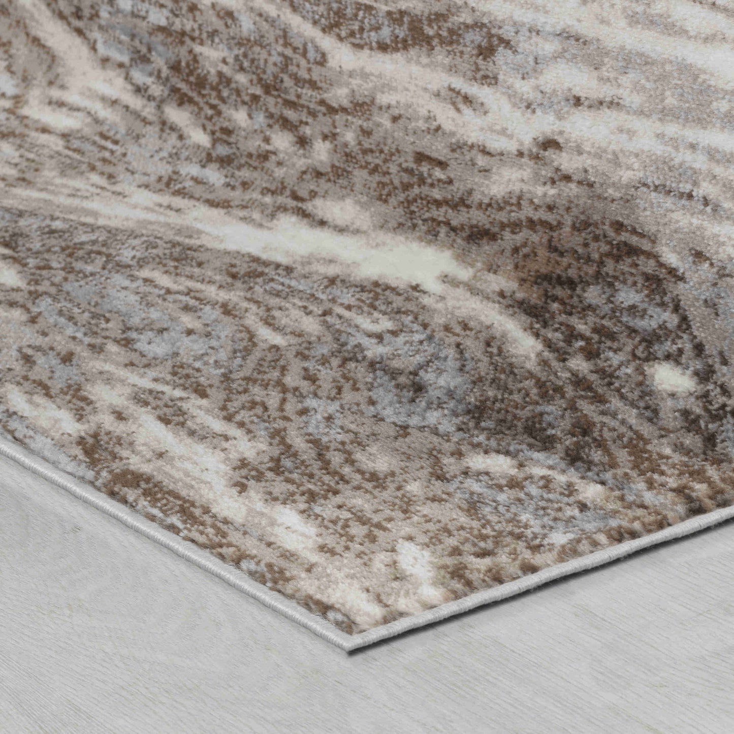 Aarav Abstract Contemporary Brown Indoor Rug