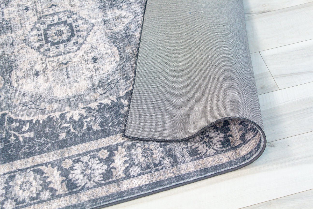 Tapis noir vieilli traditionnel Aruba