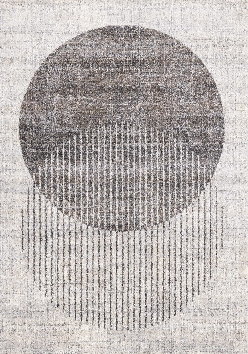 Art Distressed Grey Area Rug