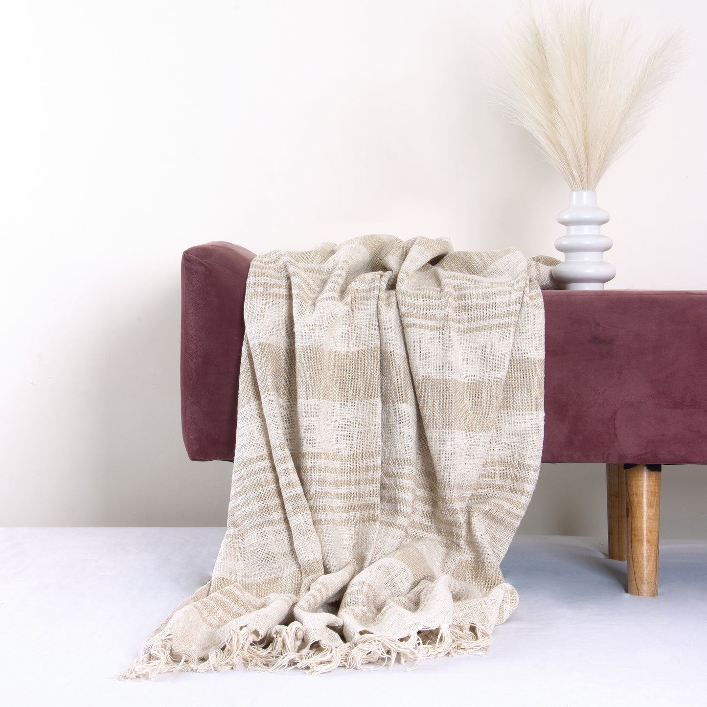Decorative Throw Ivory