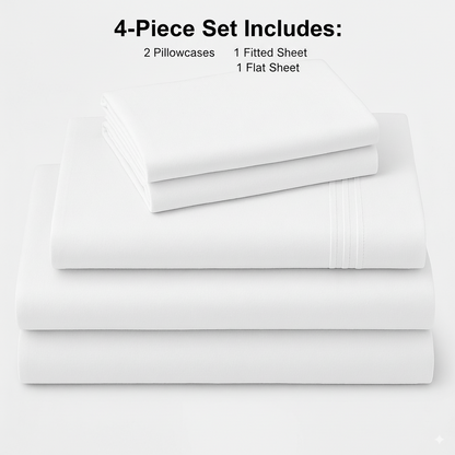 Rug Branch California Cotton Club Sheet Set - White