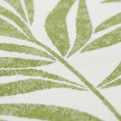 Botanical Modern Weiss and Green Outdoor Rug