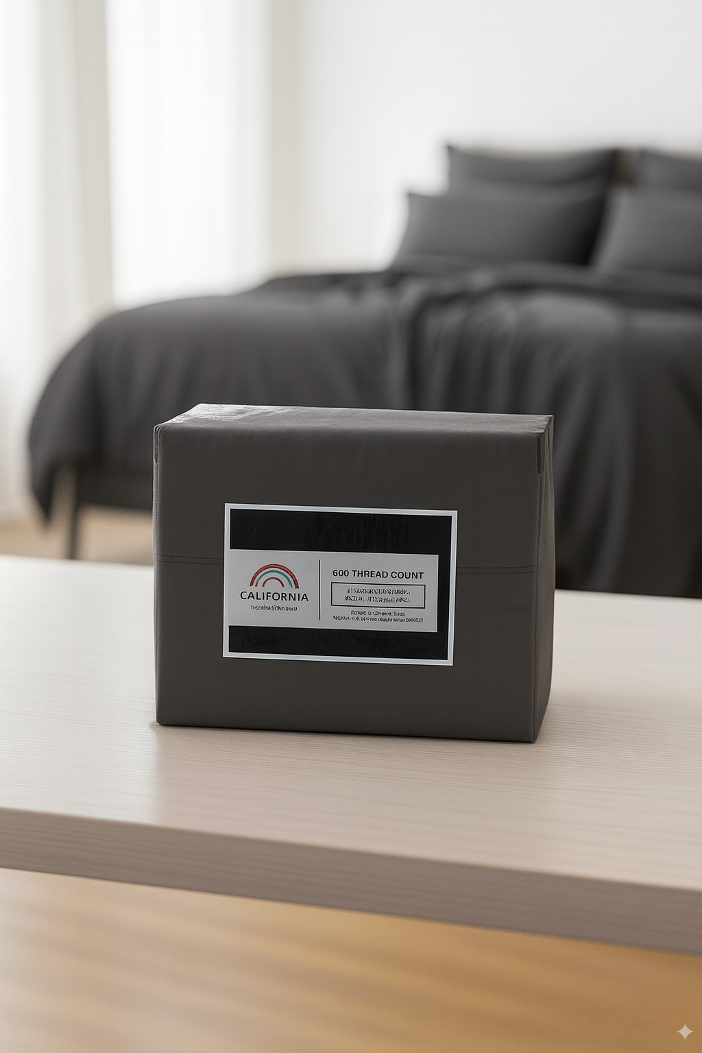 Rug Branch California Cotton Club Sheet Set-Charcoal