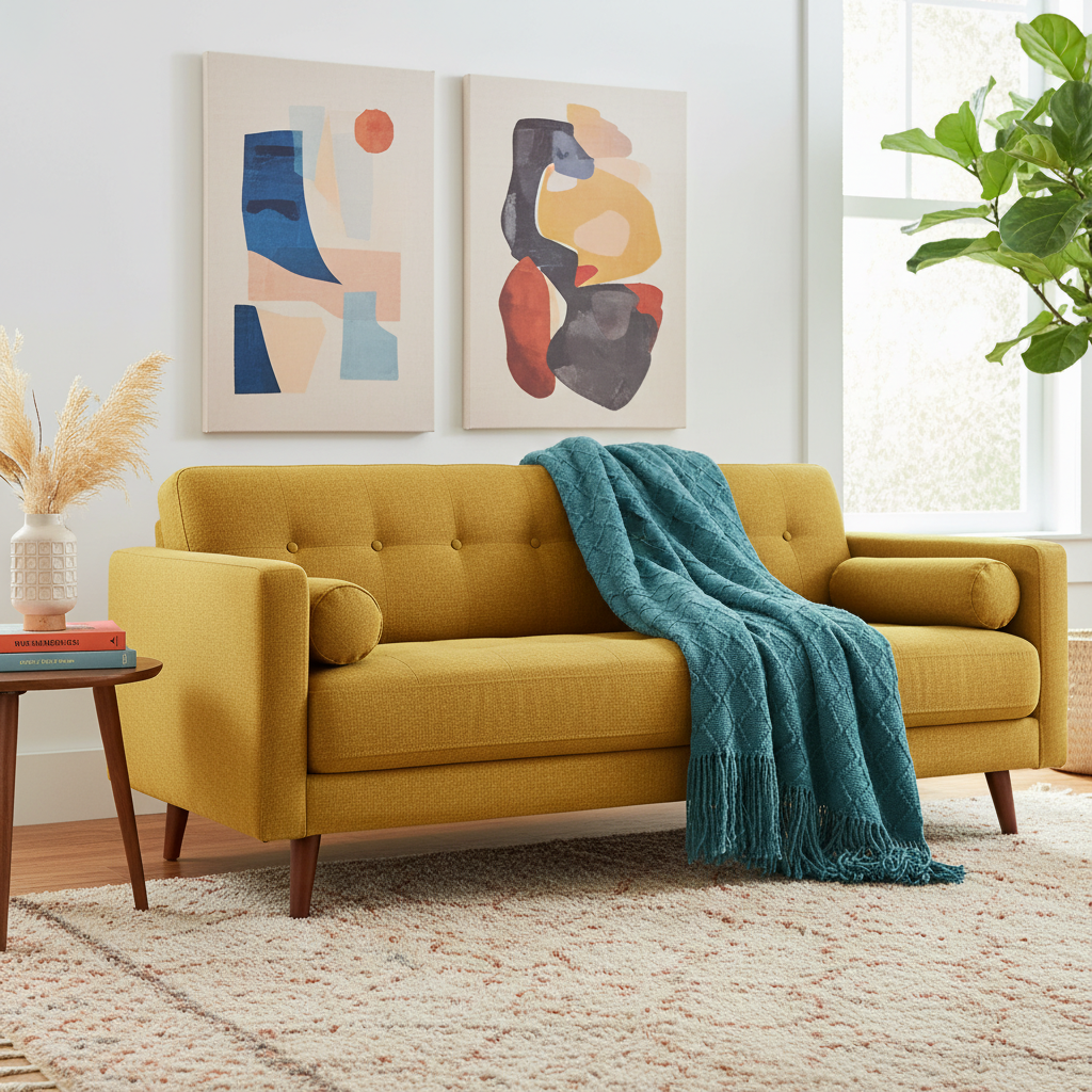 100% Acrylic Decorative Throw Teal