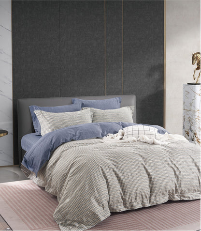 Cotton Grey Duvet Cover Set