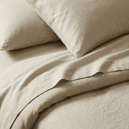Rug Branch Bamboo Linen Natural Fitted Sheet Set