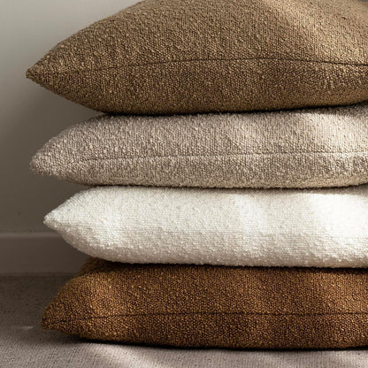 Textured Terracotta Lumbar Pillow with Insert & Cover