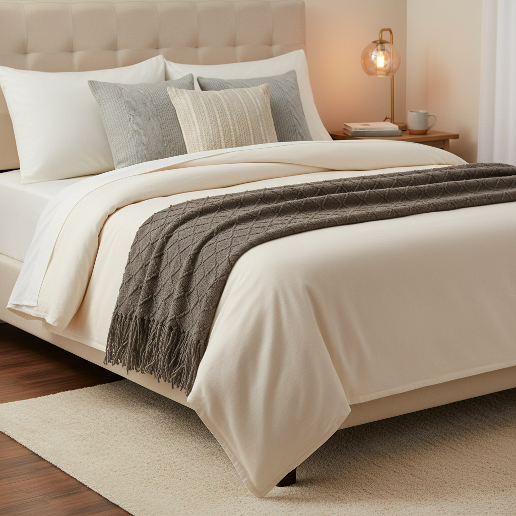 Decorative Throw Dark Gray