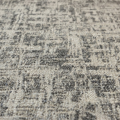 Abstract Modern Grey & Beige Outdoor Rug