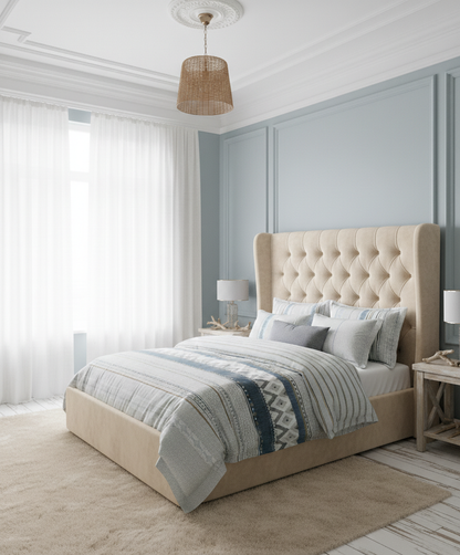 100% Cotton Beige Duvet Cover Set