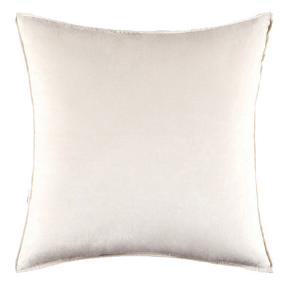 Soft Velvet Ivory Pillow with Insert & Cover